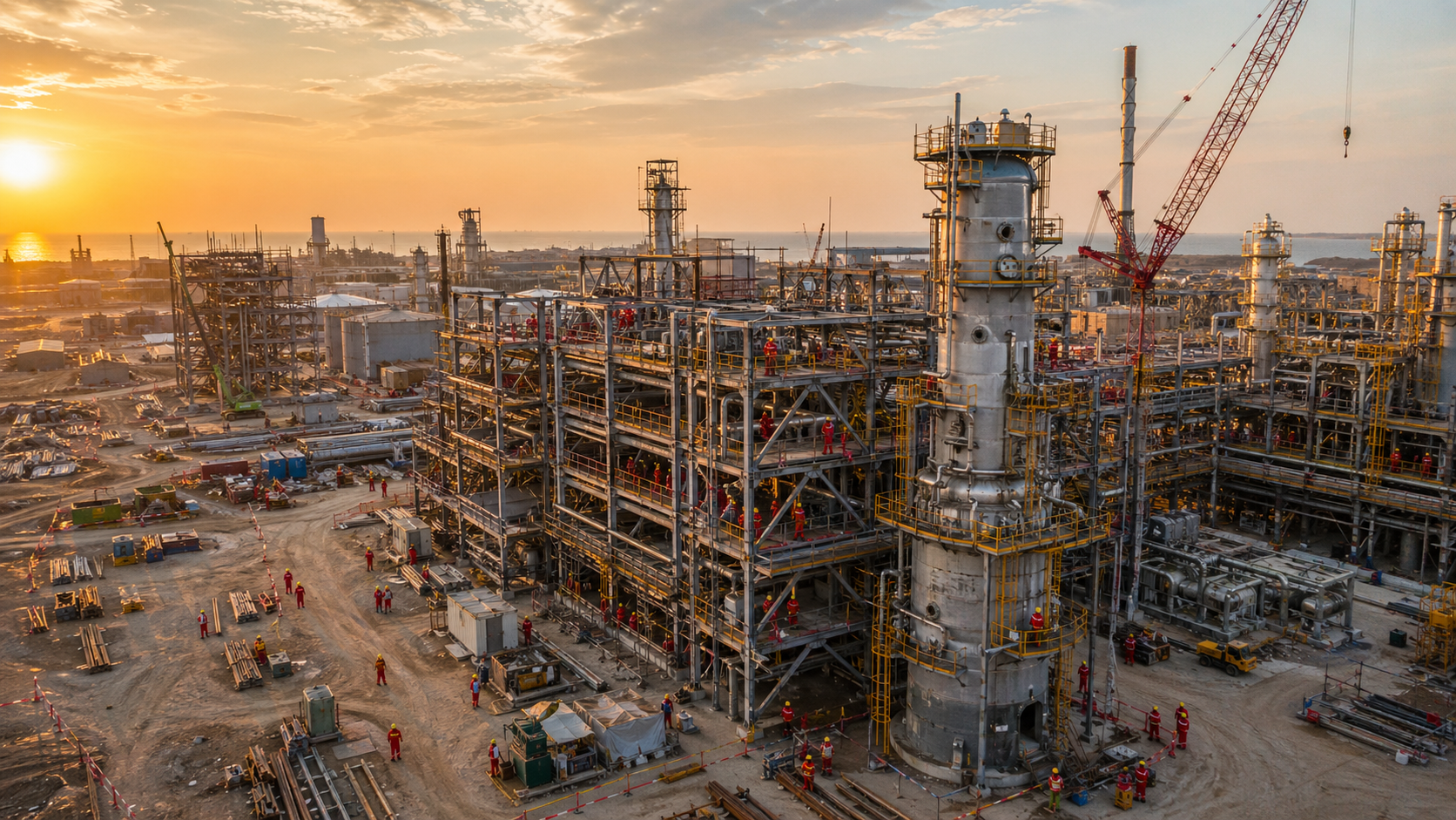 Industrial construction site